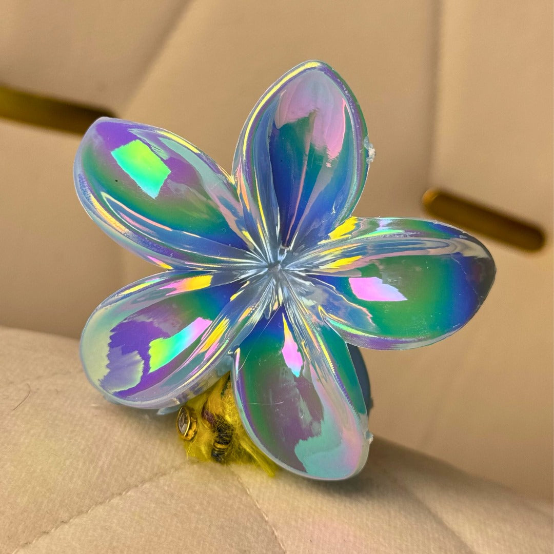 Sparkly flower hair claw clip – elegant accessory for weddings and events