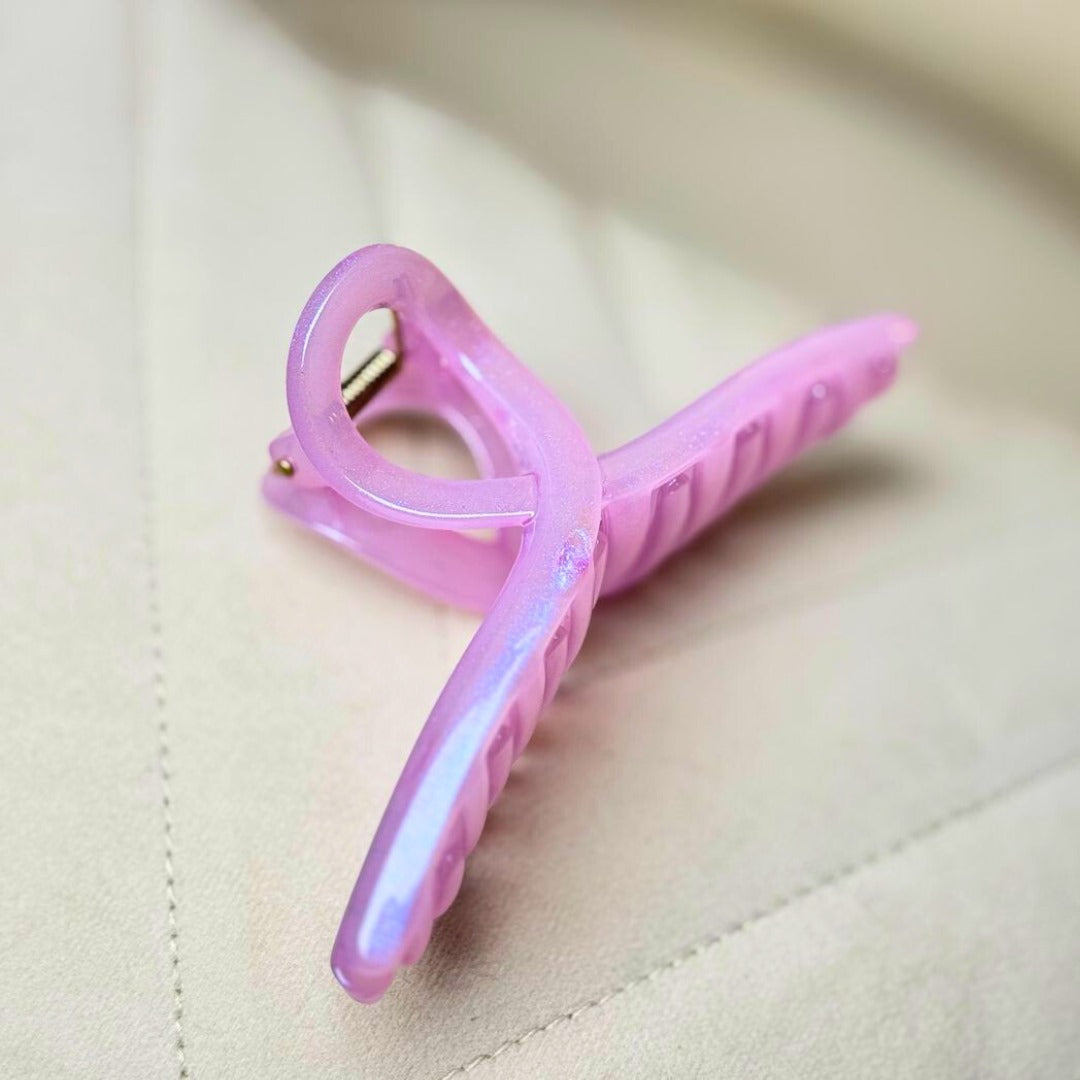 Set of mini hair clutchers for half-up styles or sectioning hair.