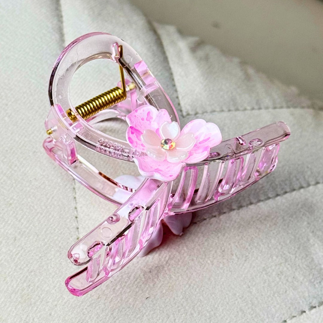 Set of small hair claw clips, perfect for sectioning or half-up hairstyles.