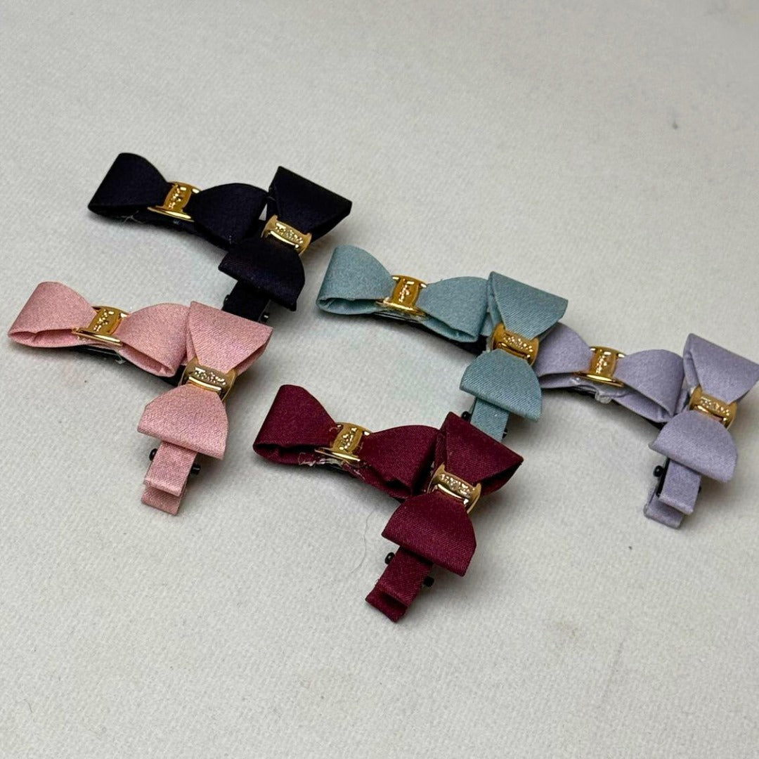 Mini bow set in pastel colors โ perfect for baby girls and kids