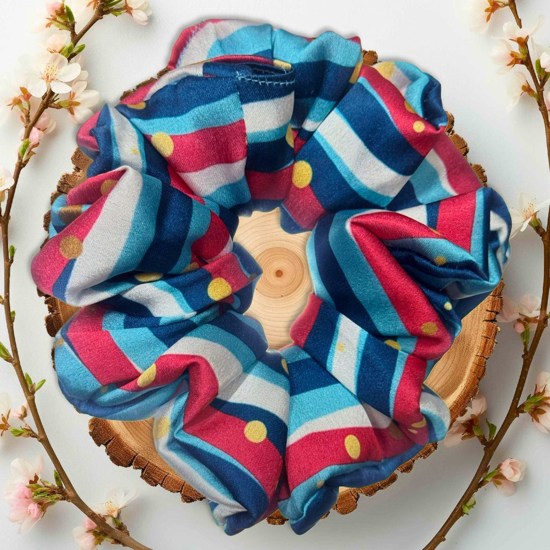 tropical-print-scrunchie
