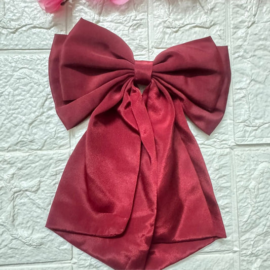 Double Layer Hair Bow Clip for Girls & Women – Elegant Fabric Bow | Pixie Pins
