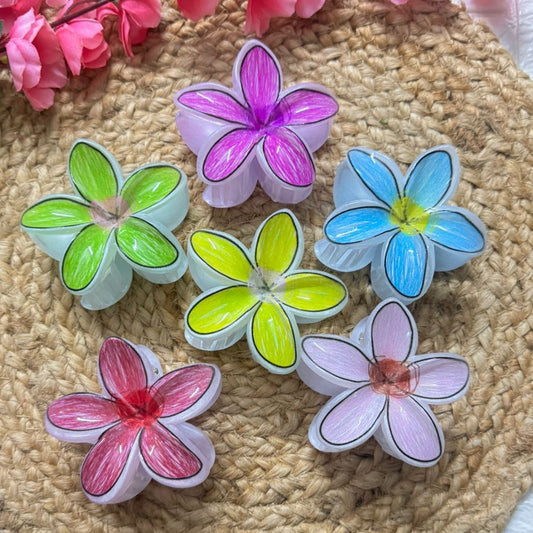 PixiePins flower-like clutchers – elegant floral hair clips for women, perfect for all hair types