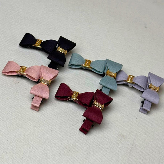 Mini bow set in pastel colors – perfect for baby girls and kids